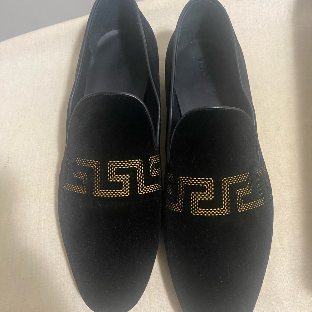 Versace velvet loafer